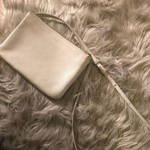 Celine white crossbody Trio bag